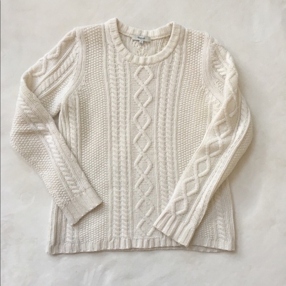 Madewell cable knit sweater